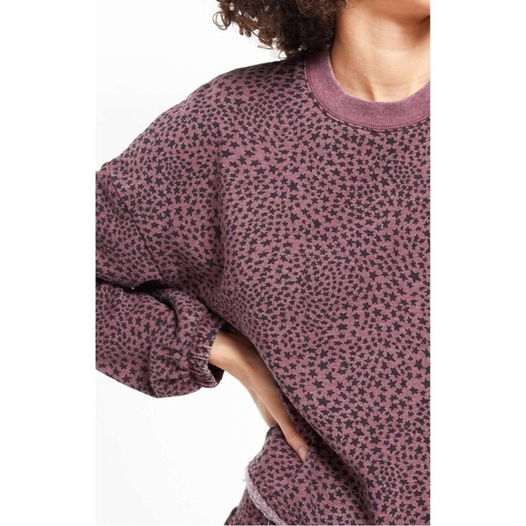 Z-Supply Cruise Stardust Star Sweatshirt Purple - Picture 7 of 11